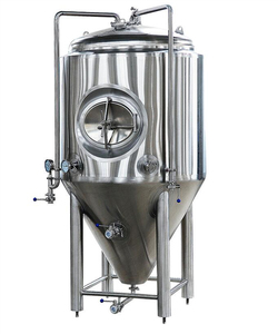 Cuve de Fermentation en Acier Inoxydable 304 de 2000L, Contrôlée par PLC, pour la Fabrication de Bière, avec Moteur et Propulseur - Product Image 1