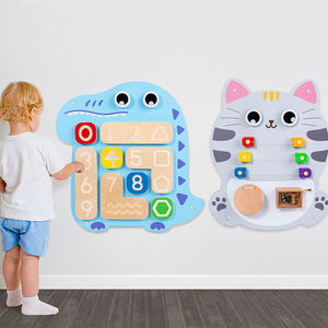 Educación temprana más nuevos niños mano ojo coordinación habilidad entrenamiento juguetes madera Montessori ocupado tablero pared juego juguete para niños - Product Image 5