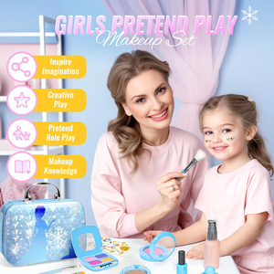 Maquillage d'imitation pour tout-petits, maquillage de jeu pour petites filles, ensemble de maquillage jouet, cadeaux d'anniversaire et de Noël pour princesses, jouets pour fillettes - Product Image 5