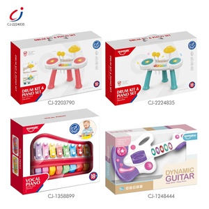 Chengji tambour jouet infantile éducation précoce instrument de musique électronique <span class=keywords><strong>jazz</strong></span> batterie <span class=keywords><strong>piano</strong></span> multifonctionnel enfants en plastique batterie ensemble jouet - Product Image 5