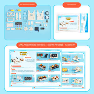Kit de Coche RC de Madera para Armar, Control Remoto 2.4G, Juguete Educativo STEM para Niños, <span class=keywords><strong>Ingeniería</strong></span>, Ensamblaje, Experimento Científico - Product Image 3