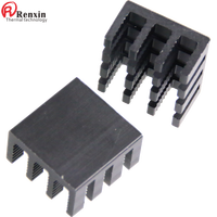 Heat Sink Kit Aluminium perak IP65 Heatsink printer pendingin Motor Stepper untuk pendingin VRM GPU Stepper Driver 3D 40x40x20mm 40mm
