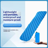 Matelas de camping gonflable portable en nylon 40D, lit d'air imperméable en TPU, ultraléger, pour tente, randonnée, voyage, pique-nique
