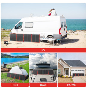 Panneau solaire portable pliable et flexible <span class=keywords><strong>Dokio</strong></span> USA Stock 18V 150W <span class=keywords><strong>160W</strong></span> pour les voyages, les bateaux et les camping-cars, haute qualité - Product Image 4
