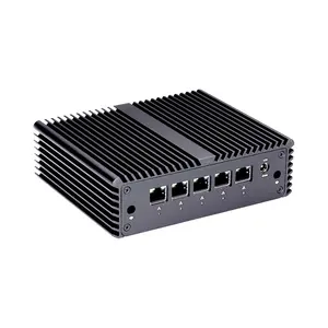 Qotom Q720g5 Nuc Pc N4000 Dual Core Processor Mini Pc Ddr4 SO-DIMM Socket 5 RJ-45 2.5G Poort Lan Firewall Pc