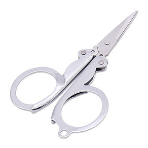 Lubanzuo Stainless Steel Folding Scissors 100mm Mini Travel Household Cuttings - Product Image 5