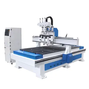 CNC Wood Router 1325 CNC 4 axis 3 axis italy spindle wood carving cutting machine other woodworking machinery with ccd