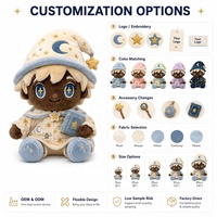 Poupée en peluche personnalisée, design de personnage mignon pour enfants, jouets en peluche OEM/ODM, accessoires et options d'emballage personnalisables