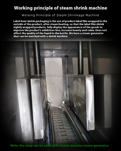 Sleeve Label Shrink Wrapping Steam Heat Shrink Tunnel for Bottle Label - Product Image 4