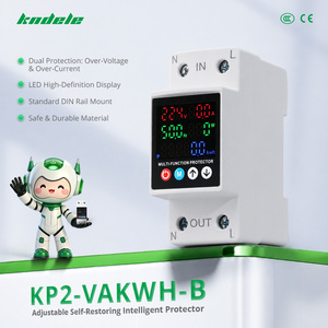 Protector de Voltaje Monofásico KP2-VAKWH-B AC AVR, Material de PC, Ajustable, Auto-Reajustable, Inteligente, Montaje en Riel, 220V - Product Image 3