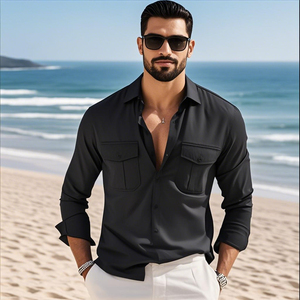 Camiseta Táctica Elástica Personalizada de Secado Rápido para Hombre, Camiseta Deportiva de Secado Rápido, Camiseta Táctica de Manga Larga para Hombre para Actividades al Aire Libre - Product Image 1