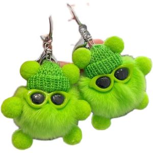 Portachiavi Elfo Artigianale in Stile Pelliccia di Coniglio, Ciondolo Trendy per Auto, Bambola di Peluche Carina, Charm per Borsa, Perfetto per Instagram - Product Image 5
