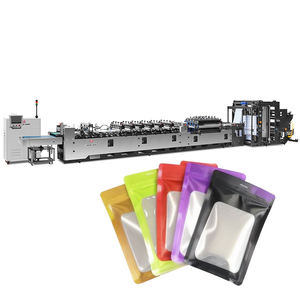 3-seitige Dichtung Klare Fenster Plastik beutel Druck verschluss beutel Herstellungs maschine mit Auf hänge loch Stanzen - Product Image 1