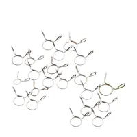 Kit de colliers de serrage en acier au carbone galvanisé à double fil, tailles assorties, pour applications automobiles, de plomberie et industrielles