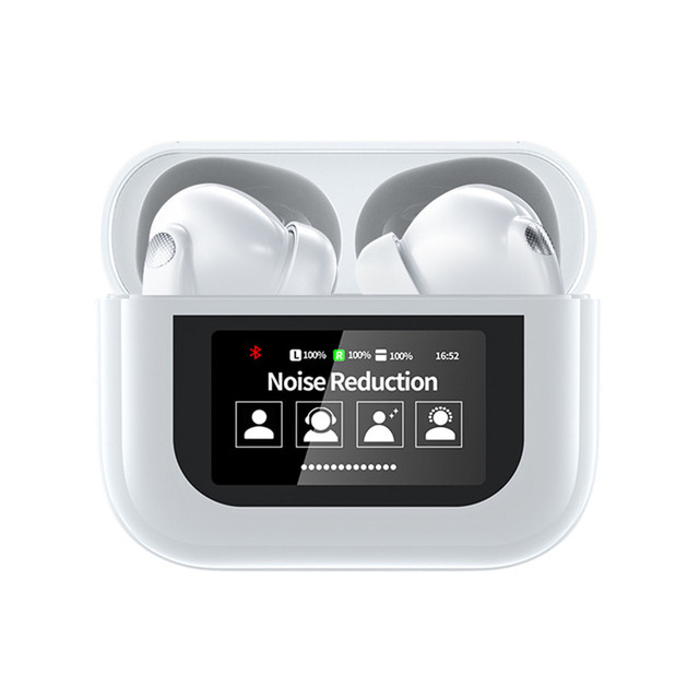 Lonvel ANC Earphone YW07 LCD Full Touch Screen Wireless Earbuds in Ear Waterproof TWS Gaming Wireless Earphone Screen Headphones