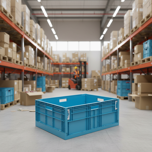 Conteneur pliable empilable en plastique industriel Epat C-8634 pour le stockage et le transport - Product Image 3