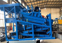 Trieur vibrant de particules artisanal avec système de traitement intégré, plan de chantier pour les initiatives de traitement des minerais fluviaux
