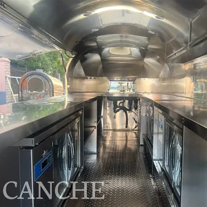 China Supplier Street 5m Food Cart Square Mobile Food Trailer with Cooking Equipment - Product Image 6