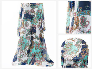 Chất Lượng Cao Breathable Floral In Kỹ Thuật Số Mềm Voan <span class=keywords><strong>Georgette</strong></span> Vải Cho Phụ Nữ Ăn Mặc - Product Image 6