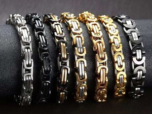 Collier Byzantin en Acier Inoxydable Doré BMZ 2025 Nouvelle Mode Largeur 4/6/8/10/12mm - Product Image 6