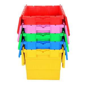 Guanyu hậu cần lưu trữ di chuyển thương mại điện tử kho lưu trữ nhựa Stackable nestable Tote cho quần áo lưu trữ - Product Image 5