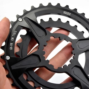 Plato de Cadena Doble GOLDIX para Bicicleta de Montaña, 36T-26T, Aleación de Aluminio para Cortar <span class=keywords><strong>Bielas</strong></span> de Bicicleta <span class=keywords><strong>Sram</strong></span> de 3 Tornillos - Product Image 3