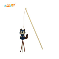 Famipet Fabricant, Vente en gros personnalisée, Nouveau jouet interactif pour chaton en denim à motif animal, bâton de chat avec herbe à chat