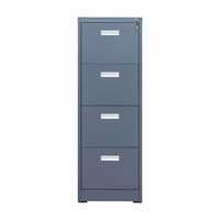 Classeur vertical moderne en métal à 4 tiroirs Classeur de meubles de bureau avec serrure mobile pour la maison, l'hôtel et l'école.