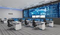 Bureau de console de contrôle de diffusion professionnel pour studio de télévision et salle d'opération multimédia
