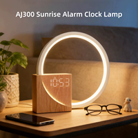 Réveil intelligent avec 10 sons apaisants, écran OLED à 3 niveaux de luminosité, lampe de table connectée en alliage d'aluminium, sans fil électrique