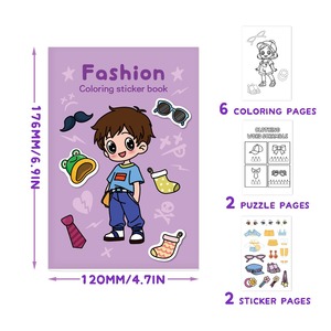 Colored Sticker <strong>Books</strong> Screen Printed Paper Coloring Pads for Children's Festival Party Activities &amp; Fun Doodling Cartoon Drawing - Product Image 5