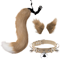 Vente en gros Nouveau design en fausse fourrure chat renard oreilles Cosplay ensemble bandeau et queue