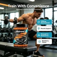 Gummies Énergétiques à la Créatine Metrand, Complément Pré-Entraînement pour le Soutien Musculaire, Gummies à la Créatine en Marque Privée OEM