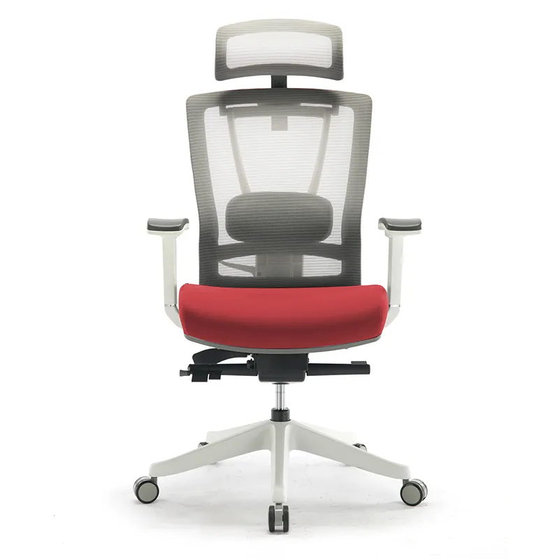 Custom Logo Red Color Swivel High Back Mesh Ergonomic Office Chair Manufacturer