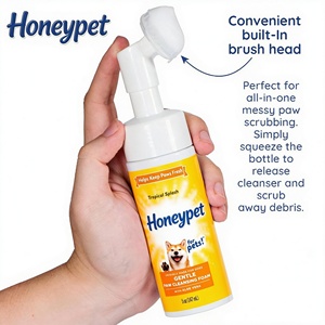 Detergente Schiumogeno Senza Risciacquo per <span class=keywords><strong>Zampe</strong></span> di Cani, Pulitore con Spazzola Incorporata per <span class=keywords><strong>Lavare</strong></span> <span class=keywords><strong>le</strong></span> <span class=keywords><strong>Zampe</strong></span> Dopo Passeggiate e Giochi - Product Image 2