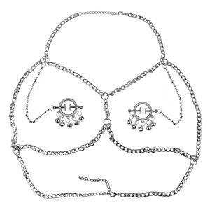 Cadenas para pezones, joyería de diamante con gargantilla, <span class=keywords><strong>Piercing</strong></span> para pezones de imitación, anillos, colgante de cristal, pezón, soga, Clip para el pecho, abrazadera para clítoris - Product Image 4