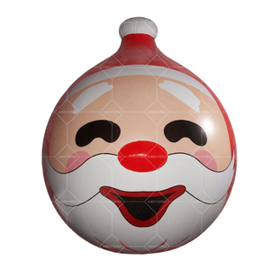 Bâtons de marche de gonflage de Noël et ballons du père Noël fournitures de fête à motif de rayures et jouets gonflables de festival - Product Image 2