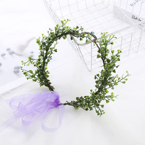 Printemps voyage Photo casque feuille verte <span class=keywords><strong>couronne</strong></span> <span class=keywords><strong>de</strong></span> cheveux verdure <span class=keywords><strong>couronne</strong></span> <span class=keywords><strong>de</strong></span> cheveux accessoires - Product Image 6