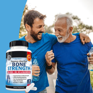 Supplément de force osseuse avec des capsules de magnésium minéraux de calcium D3 K2 pour un soutien musculaire osseux hautement absorbable pour plus de 50 personnes - Product Image 2