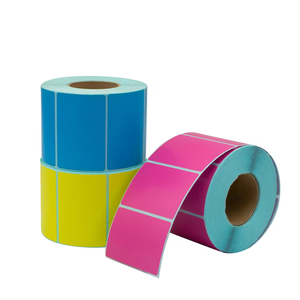 Industrial 2,25 "X 1,25" Adhesivo impermeable a prueba <span class=keywords><strong>de</strong></span> aceite térmico directo Código <span class=keywords><strong>de</strong></span> barras perforado Adecuado con impresoras térmicas <span class=keywords><strong>de</strong></span> cebra - Product Image 2