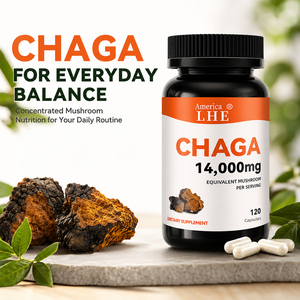สินค้ามาใหม่ Shecome Chaga 14000 มก. แคปซูลเสริมภูมิคุ้มกันสำหรับผู้ชายและผู้หญิง อาหารเสริมสมุนไพรชากา - Product Image 5