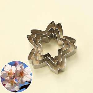 Moule à fleurs en acier inoxydable pour fondant, <span class=keywords><strong>pivoine</strong></span>, rose, cerise, tulipe, <span class=keywords><strong>emporte</strong></span>-pièce pour la décoration de gâteaux d'anniversaire, fête des mères, moules à pâtisserie - Product Image 2