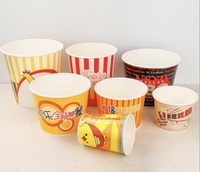 85oz 130oz 170oz Tasse à pop-corn Seau en papier pour poulet frit