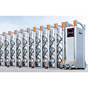 Porte coulissante automatique à commande à distance en acier inoxydable de style industriel moderne pour entrepôt et usine - Product Image 2