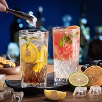 Groothandel 230ml Boheemse Luxe Klassieke Transparante Kristallen Shotglaasje Machinegeperst Geprezen Gegraveerd Wijn Whisky Glas Bar Party