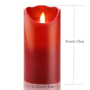Ensemble de bougies LED 3D Oshine, sans flamme, avec télécommande, lumière chaude, écologiques, pour la maison, la chambre, le salon, les mariages - Product Image 2