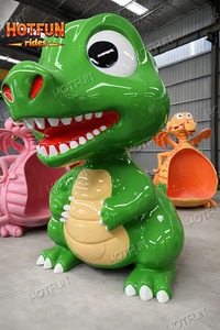 Attrazione Turistica a Tema Dinosauri per Parchi Divertimento, Giostra per Bambini con Dinosauri Saltatori e Aerei a Controllo Autonomo in Vendita - Product Image 4