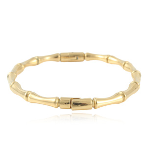Bamboo Shaped <b>Titanium</b> Steel Bracelet Steel Gold Women's Fashion Bangle Gift Jewelry 13013 - Product Image 3