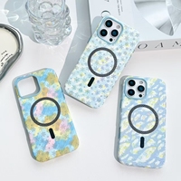 Coque de téléphone portable magnétique de couverture arrière transparente TPU + pc de luxe électrolytique pour iPhone Mobiles avec protection de Film d'objectif
