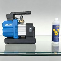 Pompe à vide rotative à double étage sans fil 18V, batterie au lithium, pompe portable pour la réparation de climatiseurs